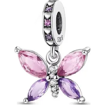Přívěsek Stříbrný přívěsek motýl vážka tulipán | přívěsek, šperk - B4479