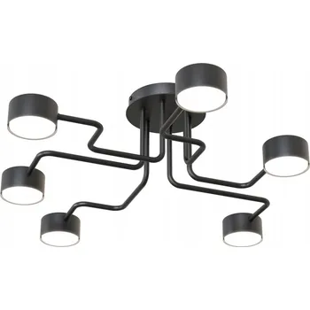 Emibig KURAGE 6 BL Závěsné svítidlo Ocel práškově lakovaná Černá 12W