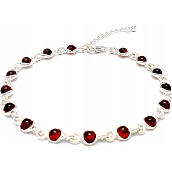 Náramek STŘÍBRNÝ NÁRAMEK S JANTAROM