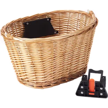 Košík na láhev Přední košík na kolo Romet Proutěný košík na řidítka RW002 / hnědý