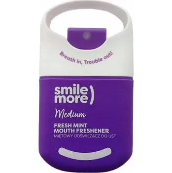 Péče o chrup Svěží dech, osvěžovač dechu SMILE MORE Medium fresh mint, HISKIN 20 ml
