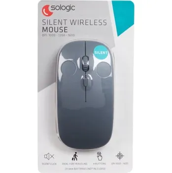 Myš TICHÁ BEZDRÁTOVÁ MYŠ MALÁ KOMPAKTNÍ PLOCHÁ SILENT BEZDRÁTOVÁ MYŠ
