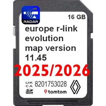 Zabezpečení domácnosti Mapa navigace Evropy Renault Espace Kangoo Koleos Laguna Megane Traffic SD karta