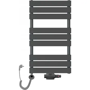 Radiátor Vodovodní a elektrický koupelnový radiátor Mila 900x500 antracit žebříkový
