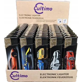 50x CULTIMO Piezoelektrický Zapalovač VZOR NÁLEPKA