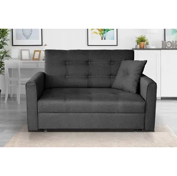 Pohovka Pohovka Veneti 133 x 98 cm černá látka