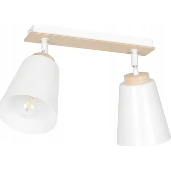 Emibig ATLAS 2 WHITE Stropní Stropní Svítidlo / stropní svítidlo. Materiál: Lakovaná Ocel, překližka. Barva: Bílá. Počet světelných zdrojů: 1