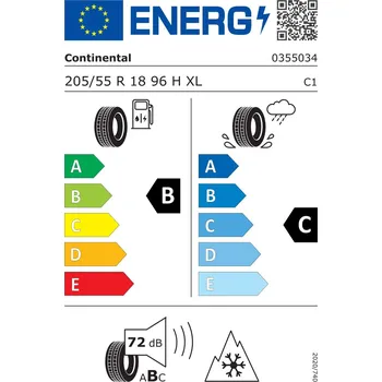Zimní osobní pneu Zimní pneumatika Continental ContiWinterContact TS 830 P 205/55R18 96 H se symbolem sněhové vločky (3PMSF), zesílená (XL) * - BMW