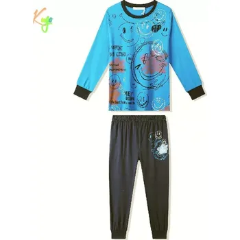 Chlapecké pyžamo Chlapecké pyžamo Kugo MP5891 tyrkysové (Bavlněné pyžamo pro kluky v junior velikostech)