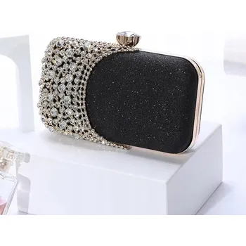 Kabelka Černá Kabelka Psaníčko s řetízkem na Bigiel Zirkony