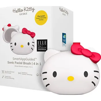Elektrický čistič pleti Sonický čisticí kartáček na obličej 4v1 Geske s aplikací (Hello Kitty starlight)