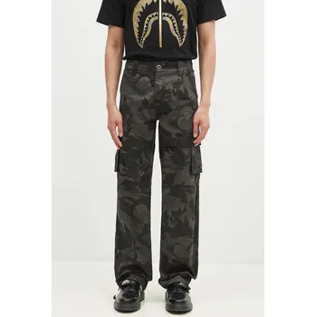 Pánské kalhoty Bavlněné kalhoty Alpha Industries Jet Pant Camo, 31, černá, 99A