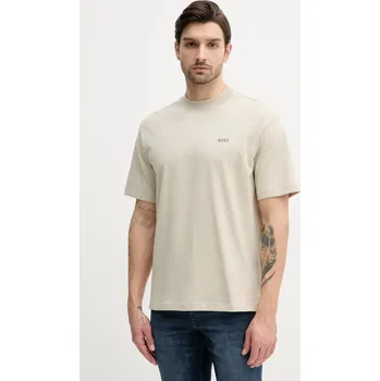 Pánské tričko Bavlněné tričko BOSS Orange 50539188 béžová 80X, vel. S