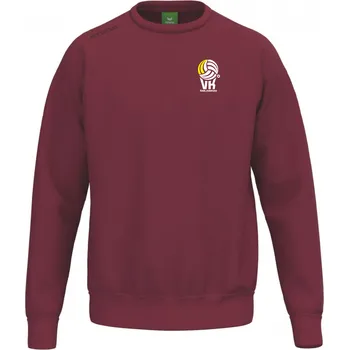 Pánská mikina ERIMA MIKINA PŘES HLAVU 150 VK KARLOVARSKO UNISEX - Bordová - velikost M