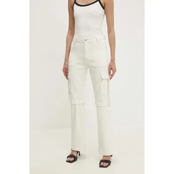 Džíny Answear.LAB dámské, high waist mg334d.fh béžová 01X, vel. S