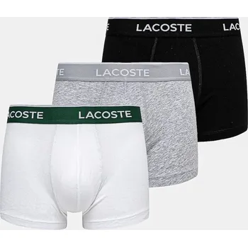 Boxerky Boxerky Lacoste 3-pack 5H1300 bílá 00G, vel. XL