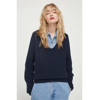 Dámský svetr Bavlněný svetr Marc O'Polo tmavomodrá barva, B01605960097 59X, vel. M