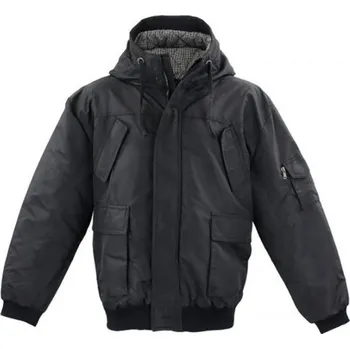 Pánská bunda LAVECCHIA bunda pánská LV-705 nadměrná velikost černá 3XL