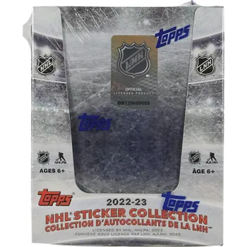 Sběratelská karetní hra 2022-23 Topps NHL Sticker Collection Box
