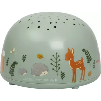 Lampička A Little Lovely Company – lampa s projektorem: Kamarádi z lesa