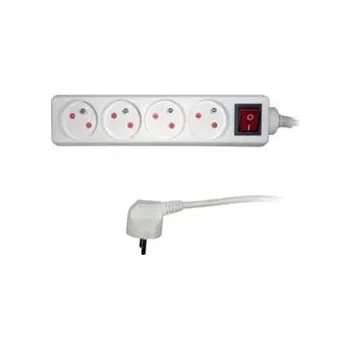 Napájecí kabel Prodlužovací Kabel s přepěťovou ochranou Retlux 2 m, 4 ks bílý