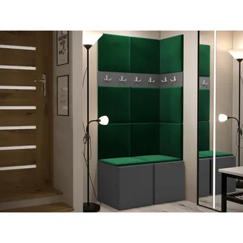 Botník Botník MOB 84 x 186 x 44 cm grafit , zeleň