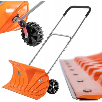 Hrablo na sníh LOPATA NA SNÍH NA KOLEČKÁCH ODSNĚŽOVACÍ RADLICE PLUH SILNÝ SHRNOVAČ 65,5 cm