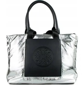 Kabelka Monnari shopper kabelka z eko kůže stříbrná