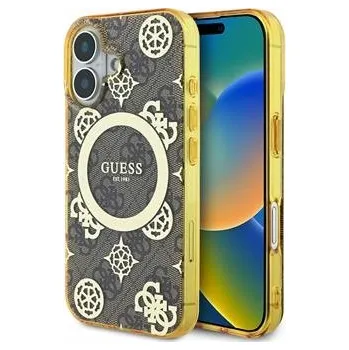 Pouzdro na mobilní telefon Zadní Kryt Guess pro Apple iPhone 16, hnědý