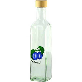 Láhev sklo 500ml MARASKA s víčkem ŠVESTKA