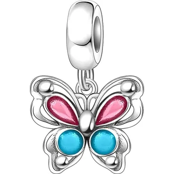 Přívěsek Stříbrný přívěsek motýl vážka tulipán | přívěsek, šperk - B3865