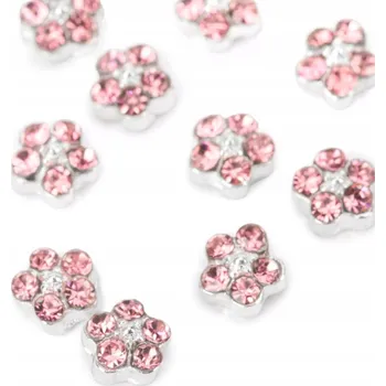 Přípravek na nehty 3D Květinky na zdobení nehtů Molly Nails K1123 10 ks