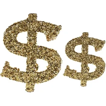 Konfeta Santex KONFETY Casino metalické zlaté Dolary 20ks