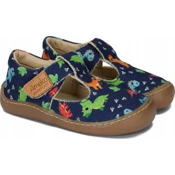 Dívčí obuv BAREFOOT TENISKY, BOTASKY A POLOBOTKY AMEKO AXEL DINO vel. 24