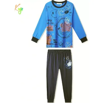 Chlapecké pyžamo Chlapecké pyžamo Kugo MP5891 modré (Bavlněné pyžamo pro kluky v junior velikostech)