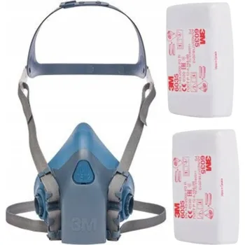 Plynová maska Maska 3M polomaska vícenásobná 7502 M protiprachová SVAŘOVACÍ sada 6035