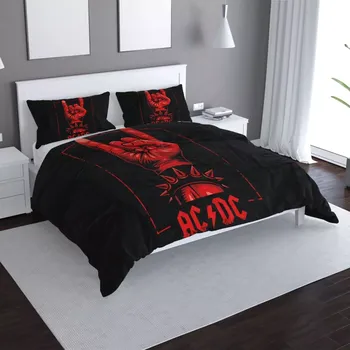 Povlečení Sablio Povlečení ACDC Červená ruka - 140x200 / 90x70