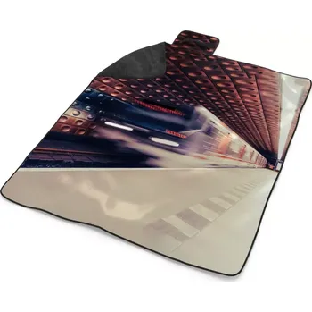 deka Sablio Plážová deka Metro v barevné stanici: 200x140 cm