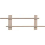 Police laminovaná deska Veneti 120 x 18 cm odstíny hnědé