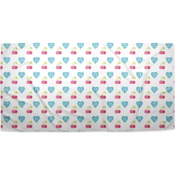 Osuška Sablio Ručník Třešně a srdce - 30x50 cm