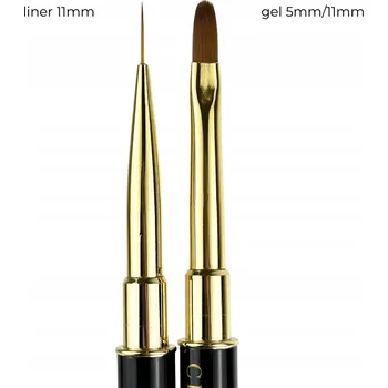 Kosmetický štětec Štětec (Oboustranný) na zdobení/gel 11mm/5mm - 11mm CRYSTAL PROFESSIONAL