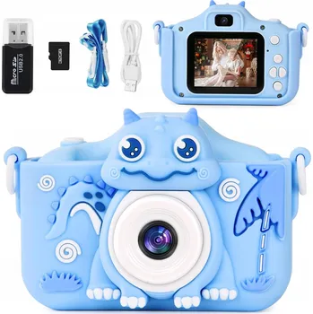 Digitální kompakt Mini Dětský Fotoaparát, 2,0" IPS Displej Dětská Kamera 1080P HD Paměť 32GB