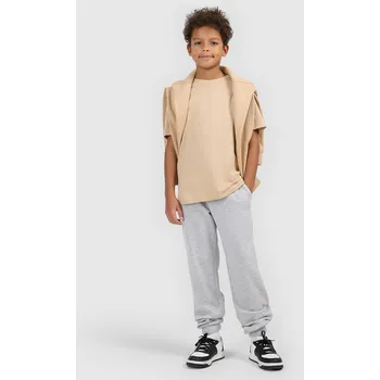 Chlapecké tričko s krátkým rukávem, jednobarevné - béžové