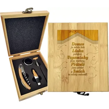 Víno Sablio Dárková sada na víno Domov 4: 147×168×49 mm