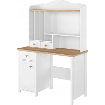 Psací stůl Psací stůl Veneti MABARUMA 110 x 52 x 76 cm bílý, dub