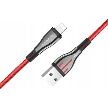 Datový kabel Kabel Borofone USB - Apple Lightning 1,2 m červený