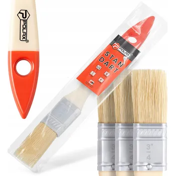 Vrták 3x PLOCHÝ ŠTĚTEC Malířský 20 mm UNIVERZÁLNÍ Pro Malování Barev Laků Z1-P