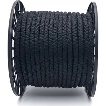 Železářství Silná POLYPROPYLENOVÁ ŠŇŮRA 8mm 50m ČERNÁ Lano PP