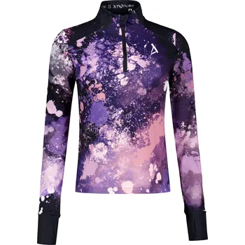 Dámská mikina Dámská sportovní mikina premium plus ALTISPORT VOJ/ALW055MI04 ČERNOFIALOVÁ XXXL