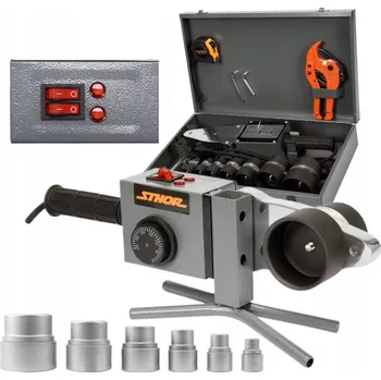Svářečka STHOR Svářečka trubek z termoplastů 800/1500W, 16-63 mm, kufr 78910